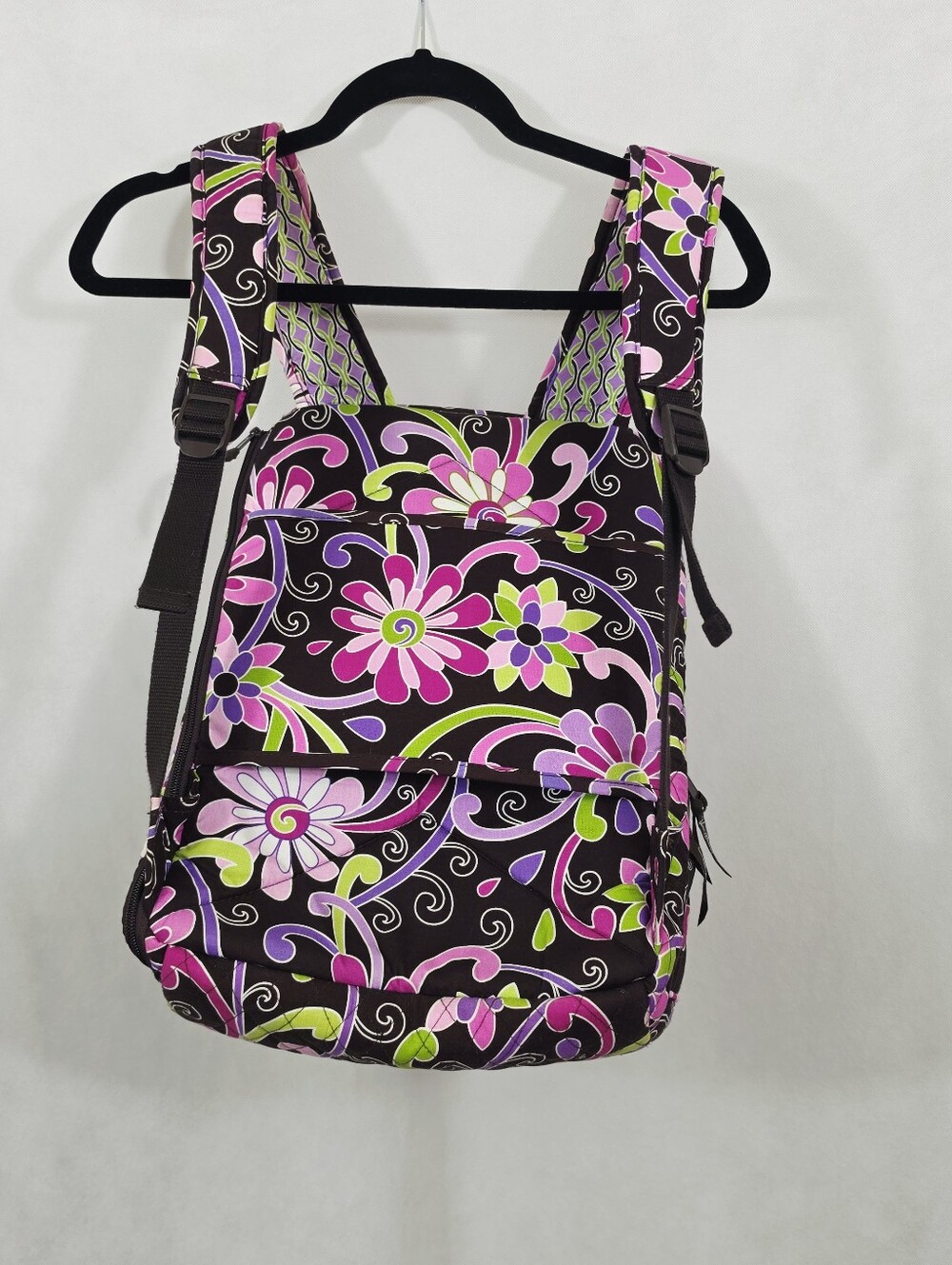 Vintage Vera Bradley Large Quilted Backpack/Laptop Bag - Picture 8 of 8